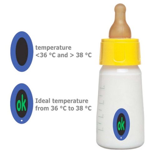 Thermometers applicable for baby bottles